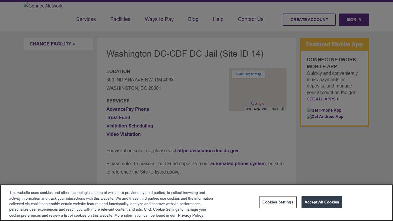 Washington DC-CDF DC Jail ConnectNetwork
